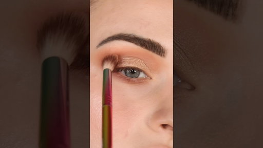 Easy fall eyeshadow look with ABH mini embers palette #eyeshadowtutorial #warmeyeshadow