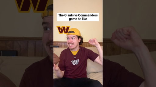The Giants vs Commanders game be like😂🏈