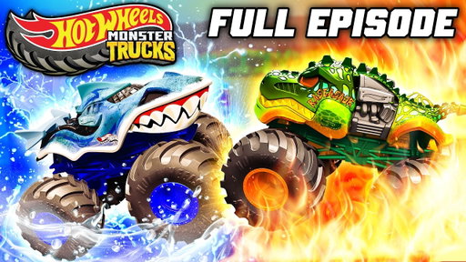 Water 🌊 vs. Fire🔥! | Hot Wheels Monster Trucks Camp Crush | Episode 3
