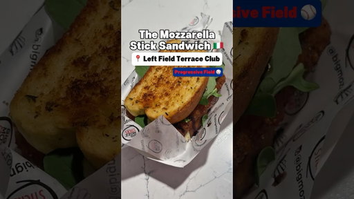 You NEED TO TRY the Guardians new Mozzarella Stick Sandwich #mlb #cleveland #guardians @loebsleads
