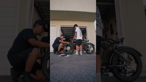 Helping my brother build his e-bike 😭 #vlog #shorts #funny #viral