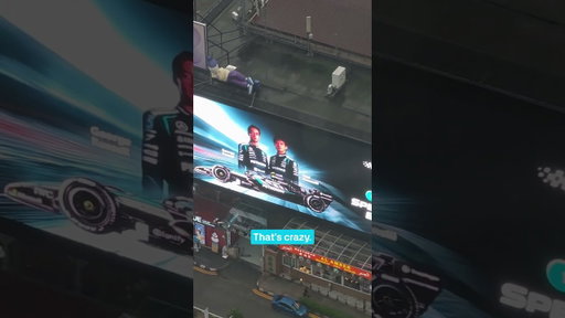 So fast they can be in two places at once 😮‍💨 #f1 #mercedesf1 #georgerussell #kimiantonelli