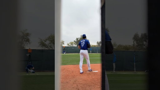 Shohei was locked in for his first bullpen of Spring Training. 🔥 #dodgers #sports #losangeles