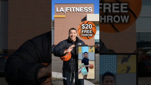 $20 Basketball Free Throw Challenge 🤯🏀