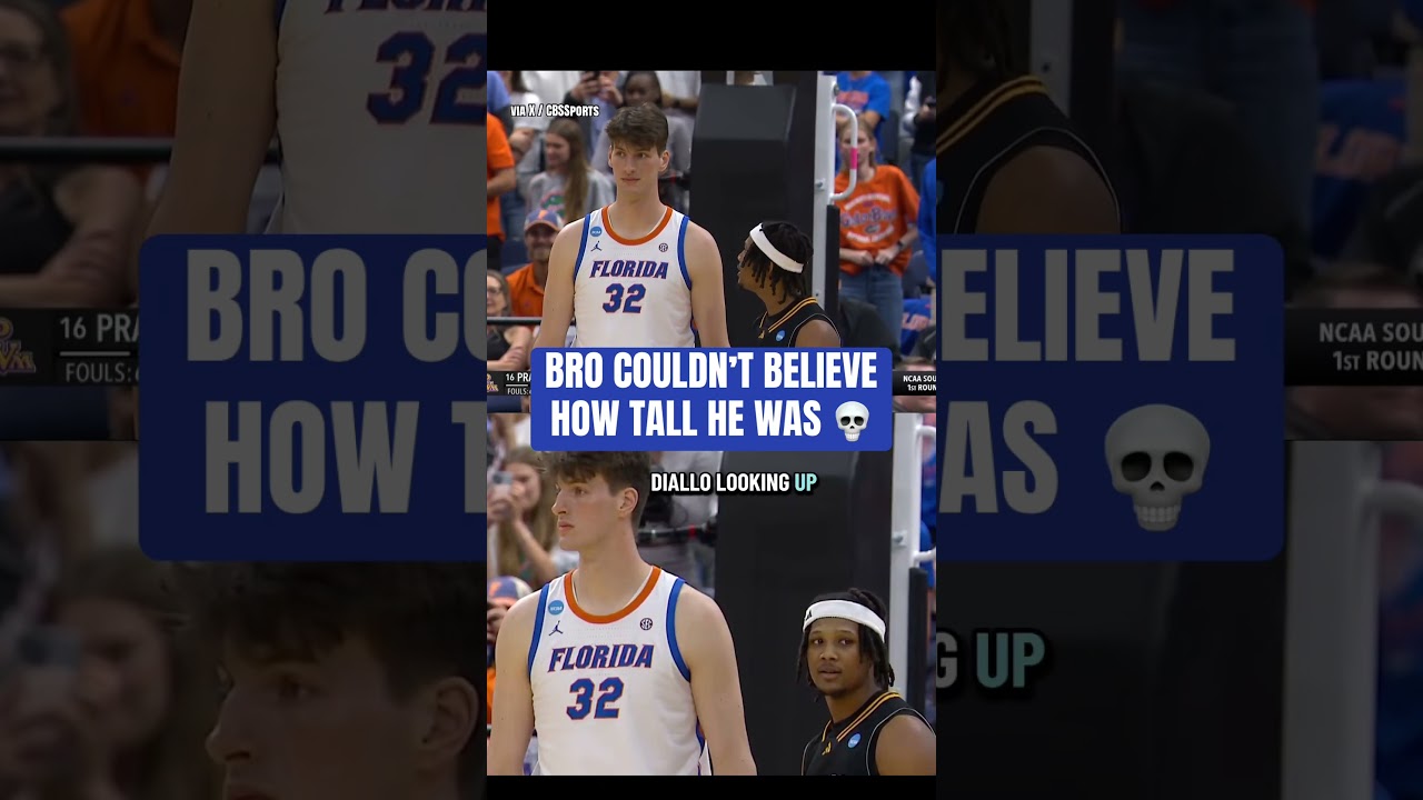 Bro was flabbergasted by how tall he is 🤣