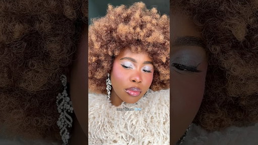 Ice Princess makeup anyone?❄️🧊 #iceyglam #frostedmakeup #iceprincess #christmasmakeup #wintermakeup