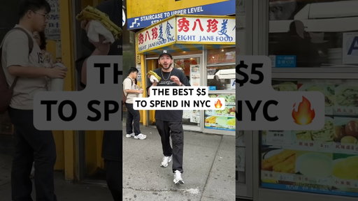Trying Chinese street food in Flushing Queens #shorts #cheapeats #chinesefood #queens
