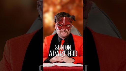 Apartheid is just cheap tacky evil and way too much work for me #satan #hell #apartheid #s8n