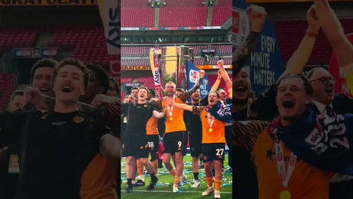 A special moment between the Hull City players and fans.