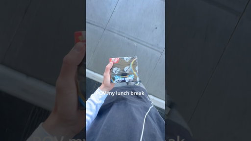 POV I Opened a Booster box for my lunch.. #pokemontcg