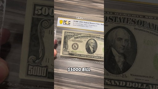 The $5,000 bill the government didn’t want you to have!!! #shorts
