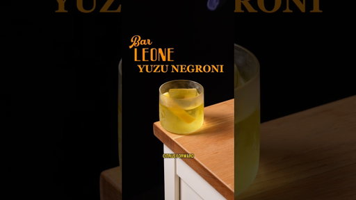 Bar Leone’s Yuzu Negroni #shorts #negroni #cocktail