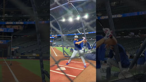 This sound from Shohei’s bat never gets old. 😳 #dodgers #sports #losangeles #asmr