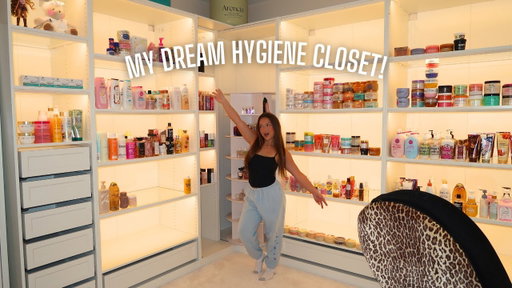 MY NEW HYGIENE HOARD SET UP! | building process + organizing my whole collection!