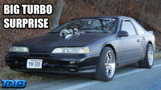 BIG TURBO Ford Thunderbird V6 is the Ultimate Tuner Troll