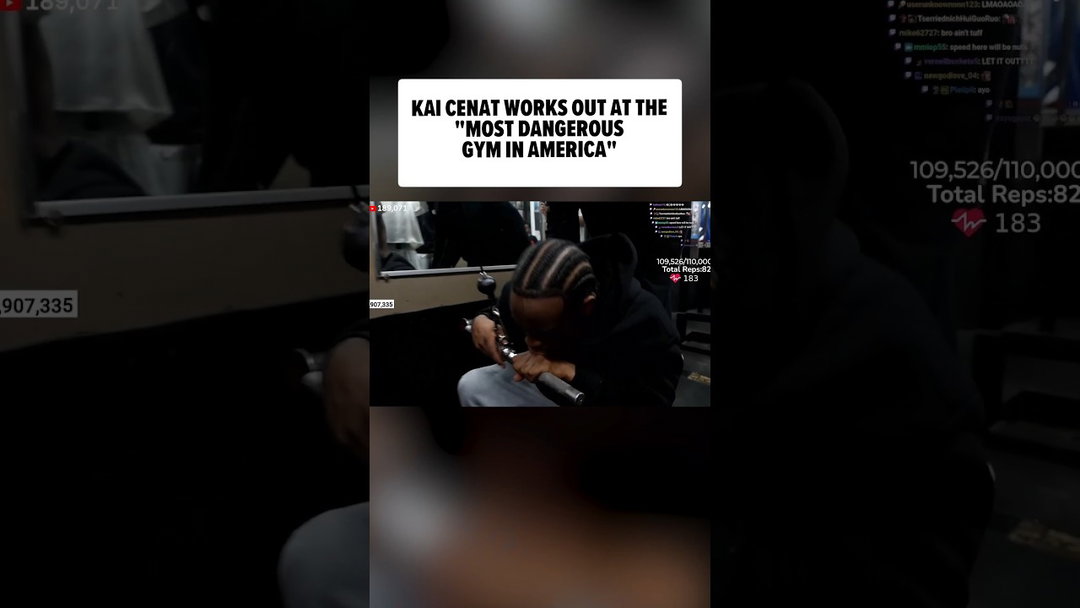 Kai Cenat Works Out At The "Most Dangerous Gym in America"