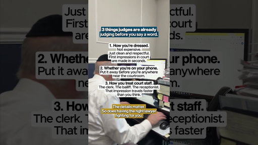 3 Things Judges Are Already Judging Before You Say a Word