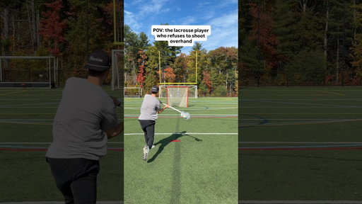 POV: the lacrosse player who refuses to shoot overhand #shorts #lacrosse