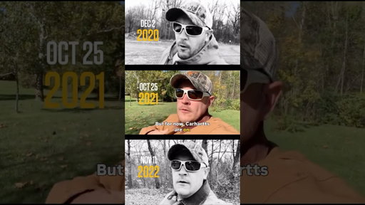 Carhartt: Are the Carhartts back on?? Not yet.