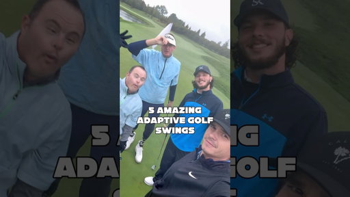 Which swing is your favorite?..#adaptiveathlete #adaptivegolfer #golf #playwithoutlimits #neverquit