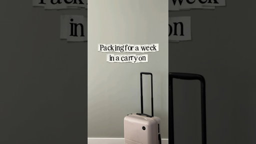 Packing for a week in a carry on