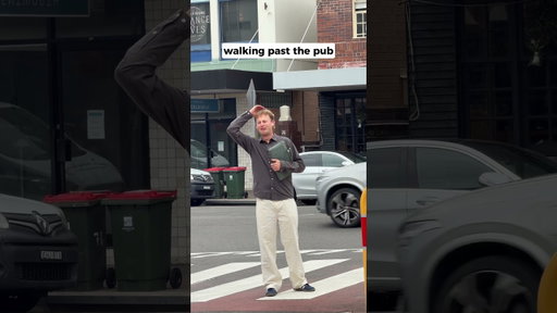 Walking past the pub