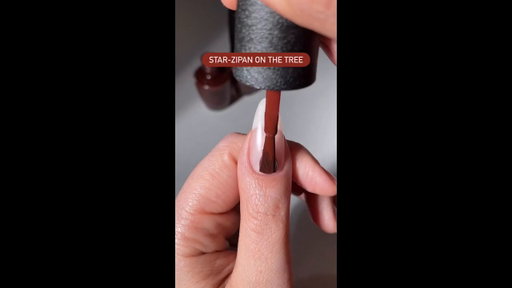 Layer Star-zipan on the Tree + Ginger Snapped for these shimmery brown holiday nails. 🤎 #shorts