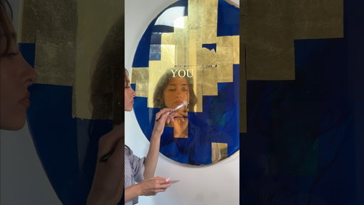 The creation of my lovely painting, “Mar” 💙 #art #resin #artist #contemporaryart
