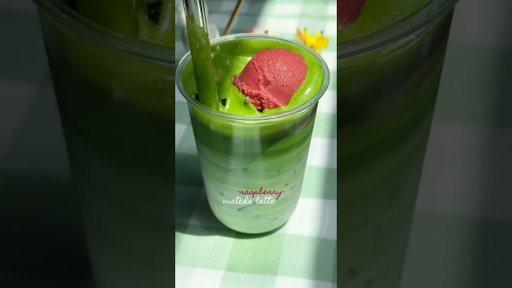 raspberry matcha latteeeeee! #matcha