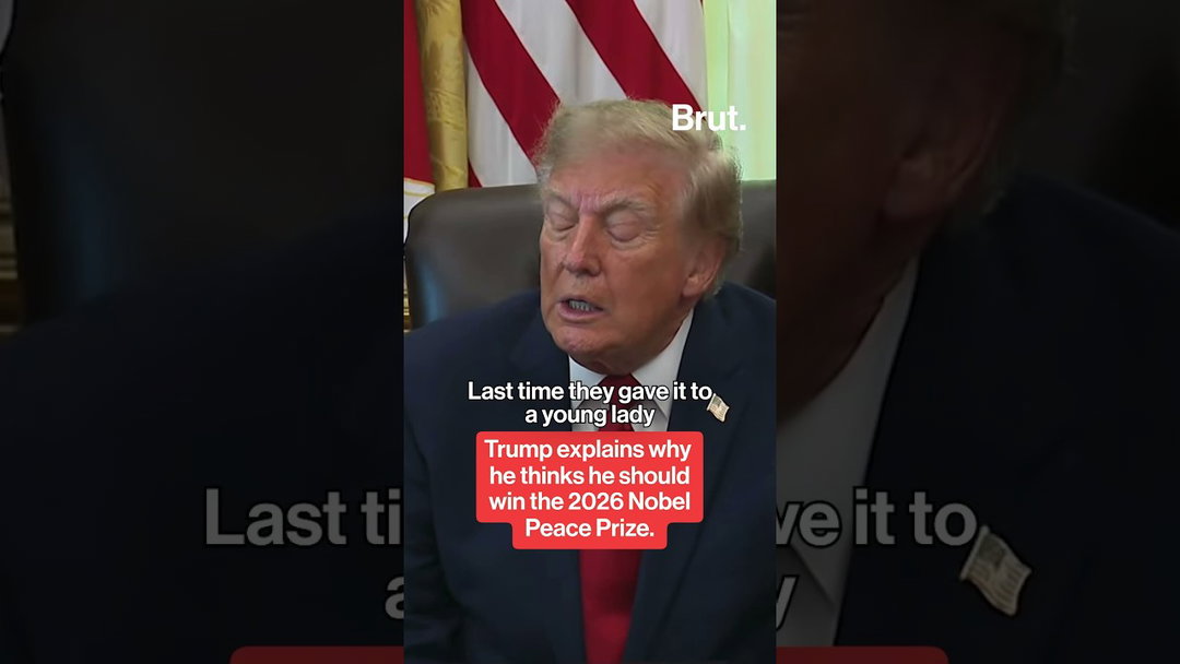 Trump explains why he thinks he deserves the 2026 Nobel Peace Prize.