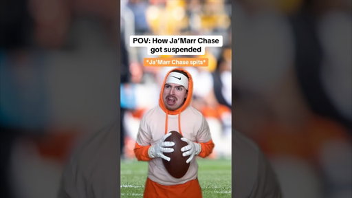 POV: How Ja’Marr Chase got suspended😂🏈