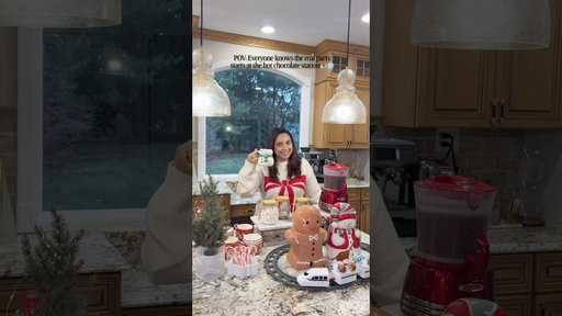 Fun & festive hot cocoa station #holidayseason #christmas #hosting #amazonfinds #shorts #home