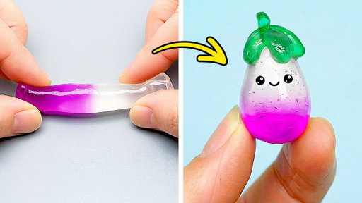 💜 CUTE MINI CRAFTS 🎨 DIY Nano Tape Crafts & Slime Creations ✨