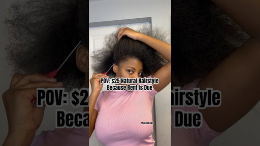 Affordable Beginner Natural Hairstyle. #protectivestyles