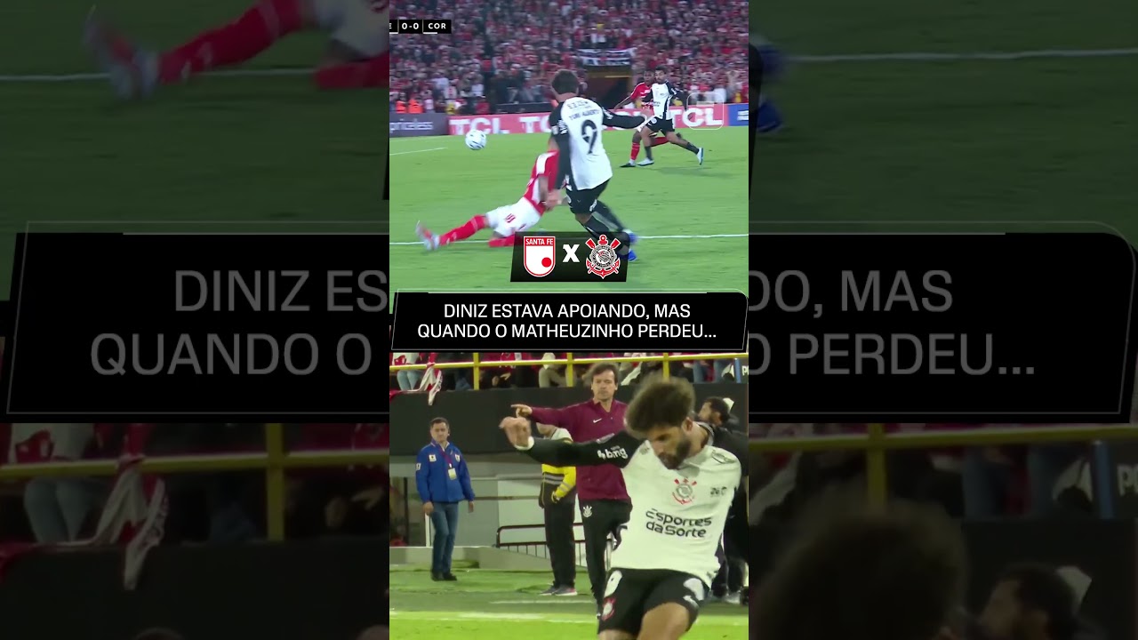 DINIZ FICA SEM CHÃO COM GOL PERDIDO POR MATHEUZINHO PARA O CORINTHIANS! 😳👀🤯