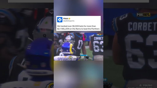 The Panthers just upset the Rams as 10-point underdogs 😳