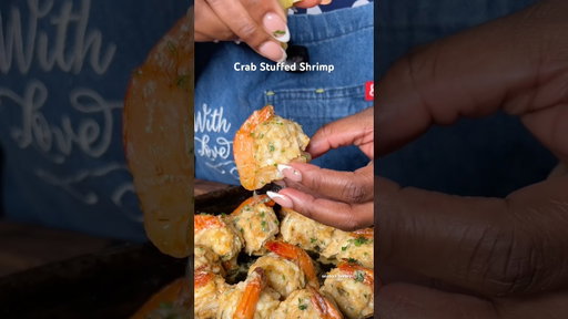 Crab Stuffed Shrimp #appetizer #shrimp