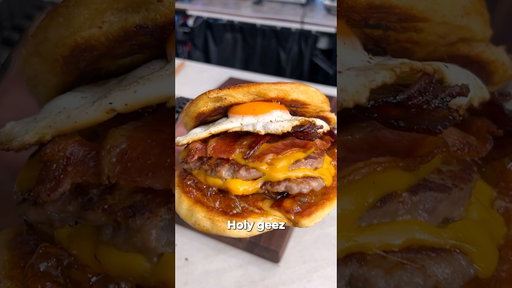 Cinnamon Roll Breakfast Sandwich