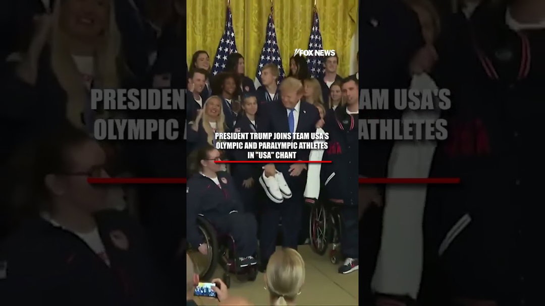 Trump joins Team USA's CHANT #foxnews #news #us #fox