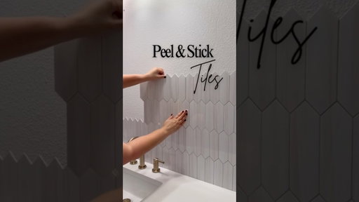 Easy, affordable & beautiful! Obsessed w/ these Peel & Stick tiles!! 😍🤌🏼 #homedecor #home #amazon