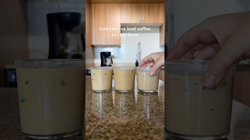 3 types of “iced coffee”