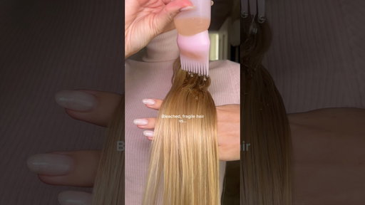 Bleached hair CAN be healthy too 🎀 comment for my DIY oil recipe #hairgrowth #bleachedhair #hair