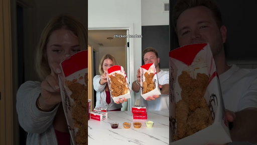 date night: go to KFC and rate everything from fried pickles to tenders 🍗💕