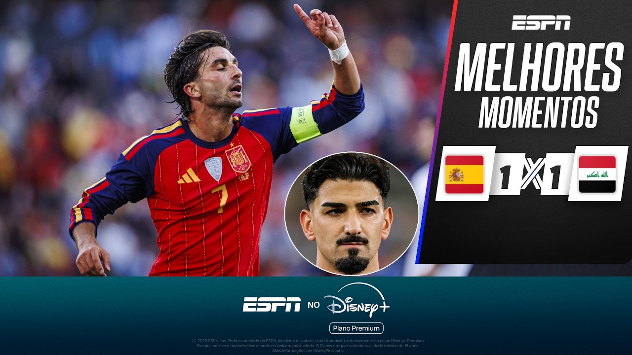 ESPANHA CONTA COM 'GOL DO BARCELONA', MAS IRAQUE BUSCA EMPATE NO 'DUELO DE COPA' | MELHORES MOMENTOS