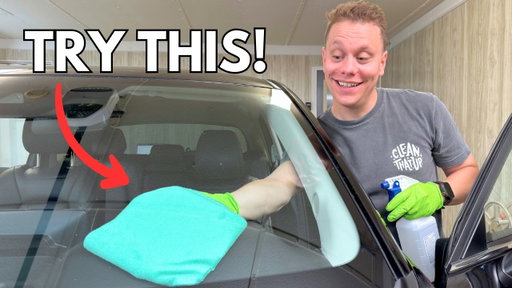 The Best Way to Clean the INSIDE of Your Windshield!