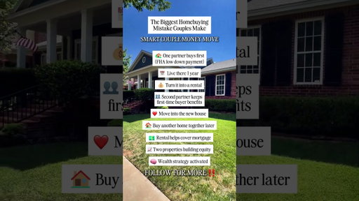 Don't rush into buying ONE house as a couple. Do this instead ↓