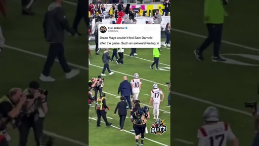 Feel bad for Drake Maye in this scenario where there’s nothing he could do #superbowl #nfl