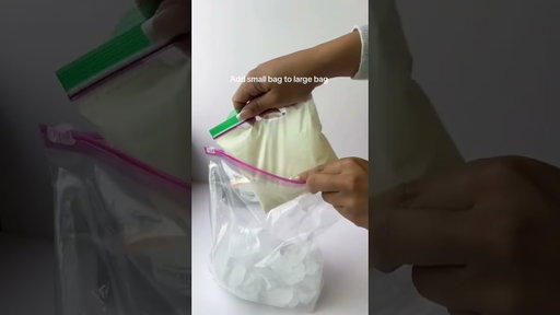 Homemade Ice Cream in a Ziplock Bag  #icecream #recipes