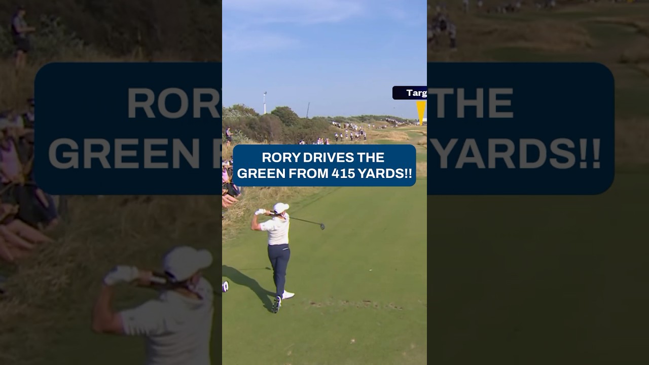 389-yard drive from Rory McIlroy at the Open Championship 🤯