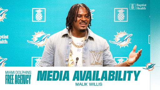 QB Malik Willis meets with the media | Miami Dolphins